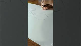 Saraswati Mata Ji🙏 drawing outline tutorial Part 1 diwali saraswatipuja drawing [upl. by Augustine723]