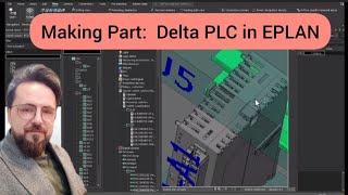 Making Delta PLC part in eplan eplan delta plc [upl. by Amling676]