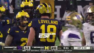 MCCARTHY FINDS COLSTON LOVELAND FOR 41 YARDS [upl. by Suckow]