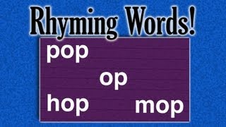 Rhyming Words Game learning game for children [upl. by Undis]