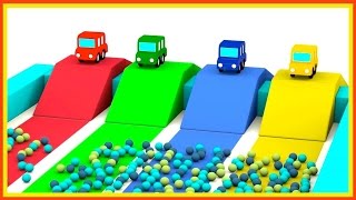 JUMPING CARS Ball Pool  Cartoon Cars Videos for Kids Cartoons for Children  Kids Cars Cartoons [upl. by Danica]