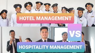 Hotel vs Hospitality Management  What to choose [upl. by Cobb]