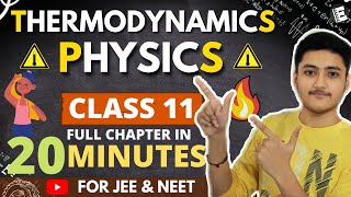 Thermodynamics Class 11  Physics  For JEE amp NEET  Full Revision In 20 Minutes [upl. by Adnohsel215]