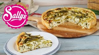 Herzhafter Käsekuchen mit grünem Spargel  Sallys Welt [upl. by Handbook]