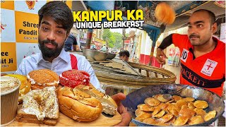 30 Flying Indian Street Food 😍 National Athlete ka Kanpuria Breakfast Pandit G ka English Nashta [upl. by Roch479]