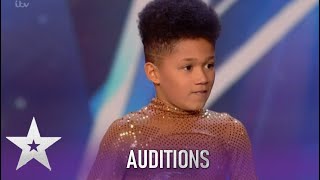 Yakub SHY 10 Year Old Turns Fearless When He Starts Dancing Britains Got Talent 2020 [upl. by Nairbal]