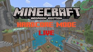 2nd Attempt on Minecraft Bedrock Hardcore Mode [upl. by Korie]