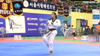 7th Korea Open Taekwondo Championships Female Individual Poomsae 17 BUGARIN Maegan [upl. by Gnohc]