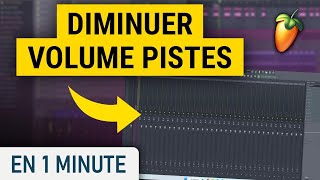 Baisser le volume dune piste audio sur FL Studio [upl. by Aidas]