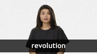 How to pronounce REVOLUTION in American English [upl. by Strait]