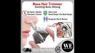 Manual Nose Hair Trimmer [upl. by Aliwt]