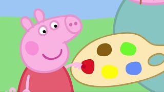 Peppa Watches Daddy Pig Paint [upl. by Kile713]