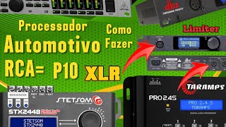 AUTOMOTIVO NO PA E CAIXAS AMPLIFICADAS crossover compressorlimiter [upl. by Atenaz]