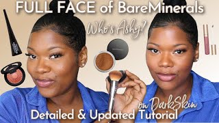 How To Apply Bare Minerals Powder Foundation  Full Face BareMinerals Makeup Tutorial for Dark Skin [upl. by Ardnyk]