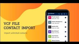 ImportContactsVCFFiletoAndroidVersion uko wakwikorera file vcf views [upl. by Aneehsar308]