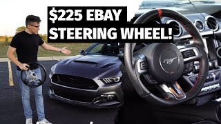 Is this 225 eBay Steering Wheel Worth It  REVESOL 1517 Ford Mustang Steering Wheel Review [upl. by Denver]