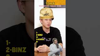 TOP 5 the most famous VIETNAMESE RAPPERS in 2023 shorts [upl. by Yasibit88]