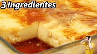 EL POSTRE MAS RICO Y FÁCIL en MINUTOS  SOLO 3 INGREDIENTES😋🍮😍 SIN GLUTEN Receta  647 [upl. by Anauqat41]