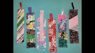 Scrap Fabric Bookmarks [upl. by Atiuqin391]