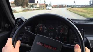 Prova accelerazione Fiat Uno turbo mk1 [upl. by Nanon]