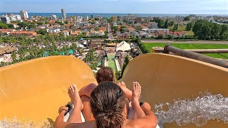 Captain Spacemaker Water Slide 💦 at Caribe Bay Venice 🇮🇹 [upl. by Neetsuj]