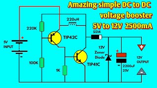 DC TO DC VOLTAGE BOOSTER 5V to 12V converter  DC to DC power booster 2205 [upl. by Cassell]