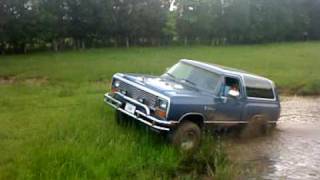 dodge ramcharger tearing up the pond [upl. by Atiuqes647]