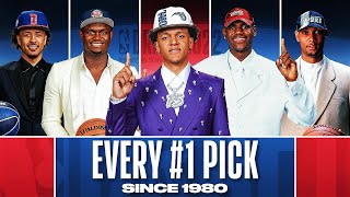 Every Number 1 Pick Since 1980  NBADraft [upl. by Aleunamme]