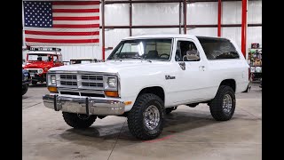 1992 Dodge Ram Charger For Sale  Walk Around [upl. by Freddy611]