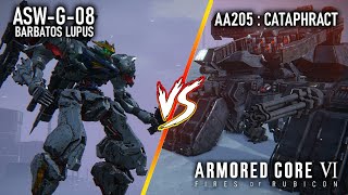 Barbatos Lupus vs CATAPHRACT NG No Damage S Rank  AC6 Fires of Rubicon [upl. by Hedi]