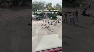 What were they filming kpop coverdance kpopinpublic gidle queencard dance fyp ukraine [upl. by Blackburn]