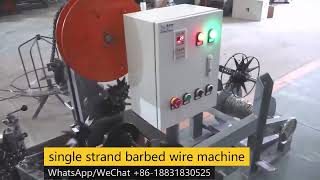 Low price high speed full automatic single double strand barbed wire machinebarbedwiremakingmachine [upl. by Mellie]