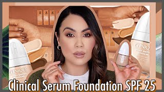 Clinique Even Better Clinical Serum Foundation Broad Spectrum SPF 25 Wear Test and Review [upl. by Ena]