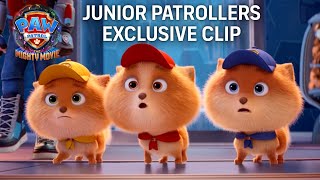 PAW Patrol The Mighty Movie  Meet the Junior Patrollers Exclusive Clip  Paramount Pictures UK [upl. by Angelika501]