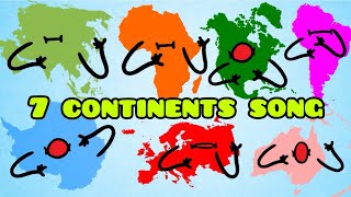 Continents Kids Song  The 7 Continents of Earth shorts [upl. by Tilney598]