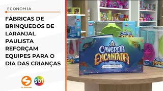 Fábricas de brinquedos de Laranjal Paulista reforçam equipes para o Dia das CriançasTV Sorocaba SBT [upl. by Ylrae]