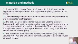 23055 Effect of overfilled bladder on uroflowmetry and postvoid residual of postoperative uret [upl. by Nylirej]