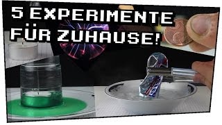 5 Experimente für zuhause  Heimexperimente 13 [upl. by Powers]