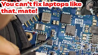 A wellknown youtuber fixed this laptop before a proper dodgy repair D [upl. by Golightly]