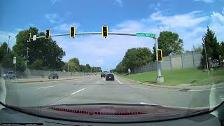 4k driver view MO St 141 north from Manchester to Clayton in St Louis County on 82824 [upl. by Barb86]