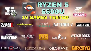 Ryzen 5 5500U Vega 7 Gaming Test  2022 [upl. by Ellebana575]