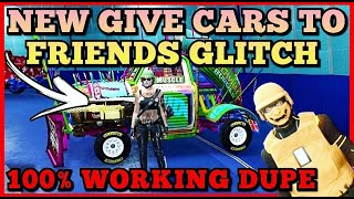 WORKING NOW NEW GIVE CARS TO FRIENDS GLITCH GTA5 FACILITY GCTF GTA V CAR DUPE [upl. by Yekcin183]