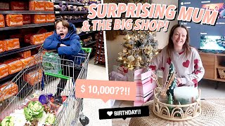 Surprising MUM For Her BIRTHDAY amp The BIG Christmas Food Shop [upl. by Eimarej599]