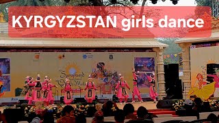 KYRGYZSTAN GIRLS DANCE SURAJKUND INTERNATIONAL MELA ART AND CRAFT WORLD 🌎 FAMOUS [upl. by Spillar133]