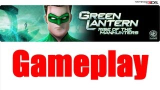 Green Lantern Rise Of The Manhunters Nintendo 3DS Gameplay [upl. by Retsehc]