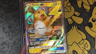 Raichu GX Holo from Shining Legends pokemon [upl. by Jeane455]