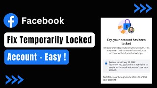 How to Remove Temporarily Locked Facebook Account [upl. by Oiramd757]