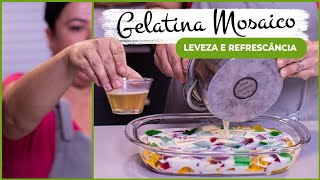 Gelatina Mosaico quando usar água quente ou fria [upl. by Hgieloj]