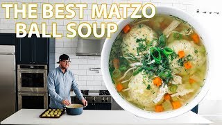 Delicious Homemade Matzo Ball Soup Recipe [upl. by Aihsal638]