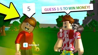 GUESS THE RIGHT NUMBER AND WIN 100000 Roblox Bloxburg [upl. by Zoes]